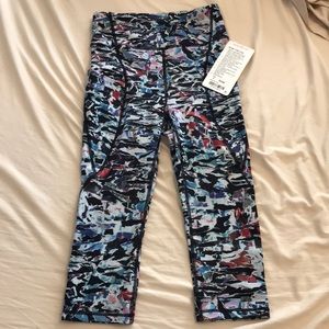 NWT Lululemon Break Free Crop. Sz 4